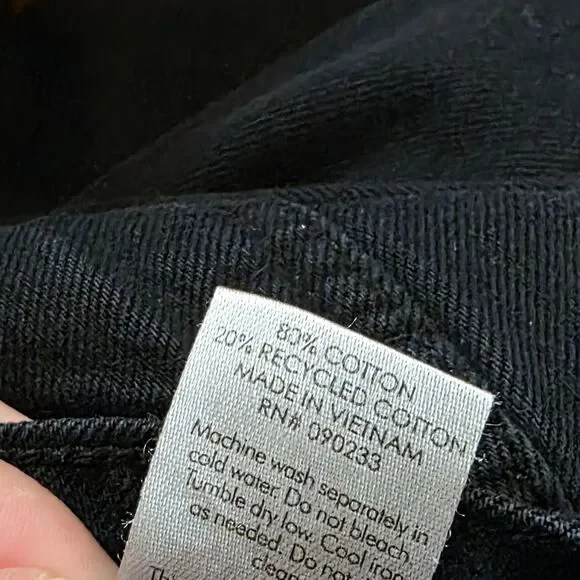 PacSun Black Eco Distressed High Waisted Baggy Jeans Grunge Rocker Size 23 - Picture 8 of 12